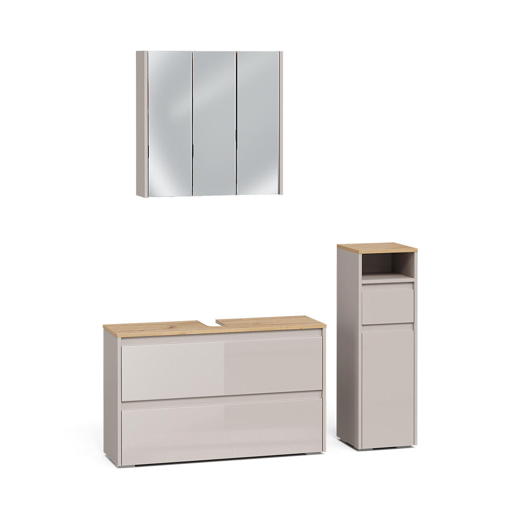 Vicco Badmöbel-Set Kaschmir, Eiche Artisan 100x62x30.1 cm