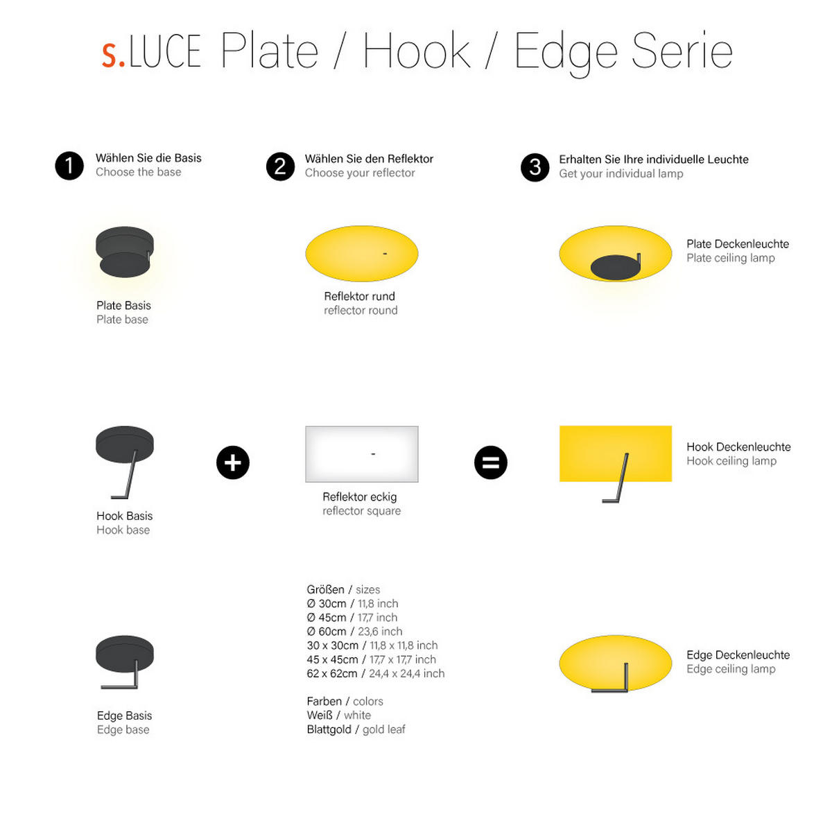 LED-WAND-/DECKENLAMPE Edge Weiß 62x62cm - Weiß, Metall (62/62/16cm) - s.luce