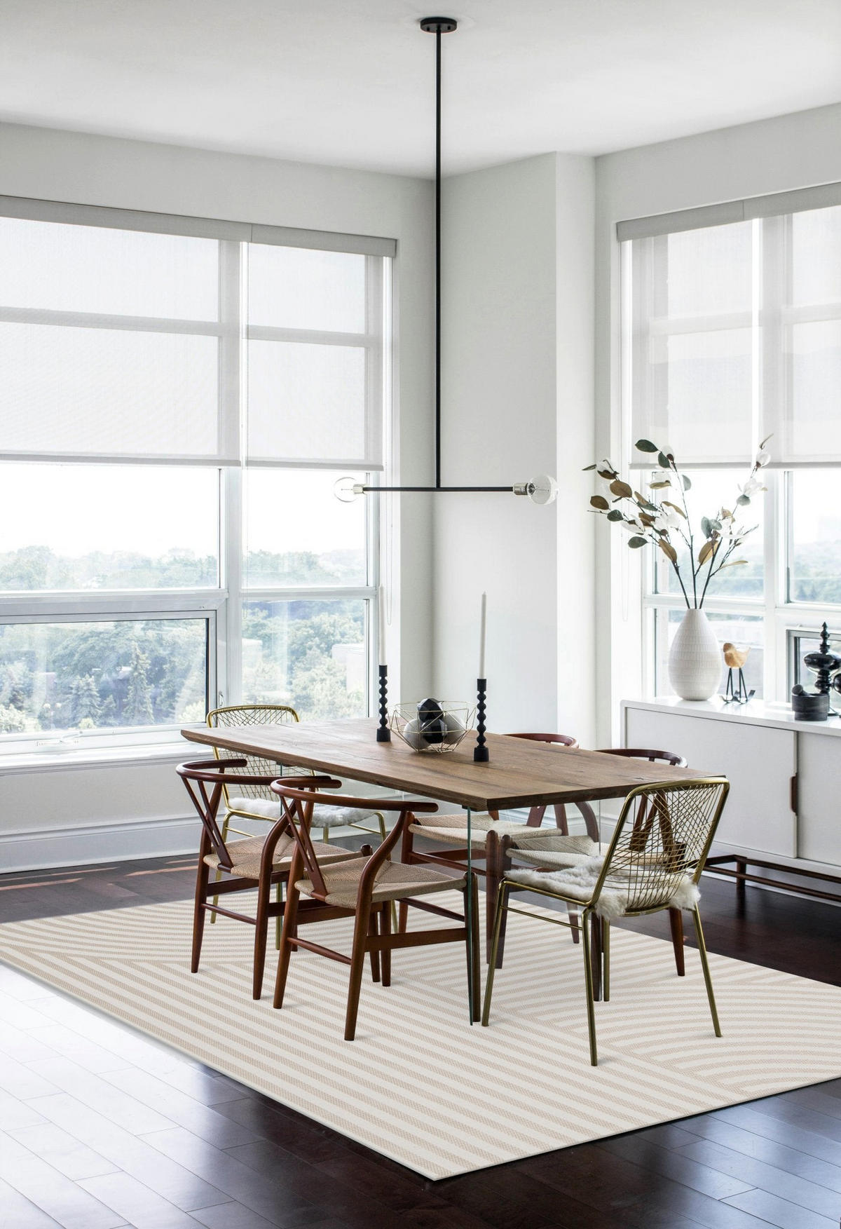 TEPPICH für Innen und Außen im Designstil beige - Beige, Textil (120/170cm) - AFK Living