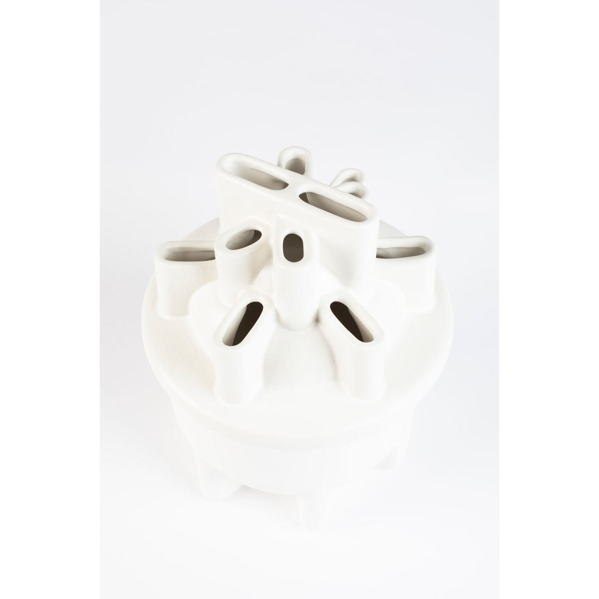 VASE Bassin S - Weiß, Keramik (28cm) - Zuiver