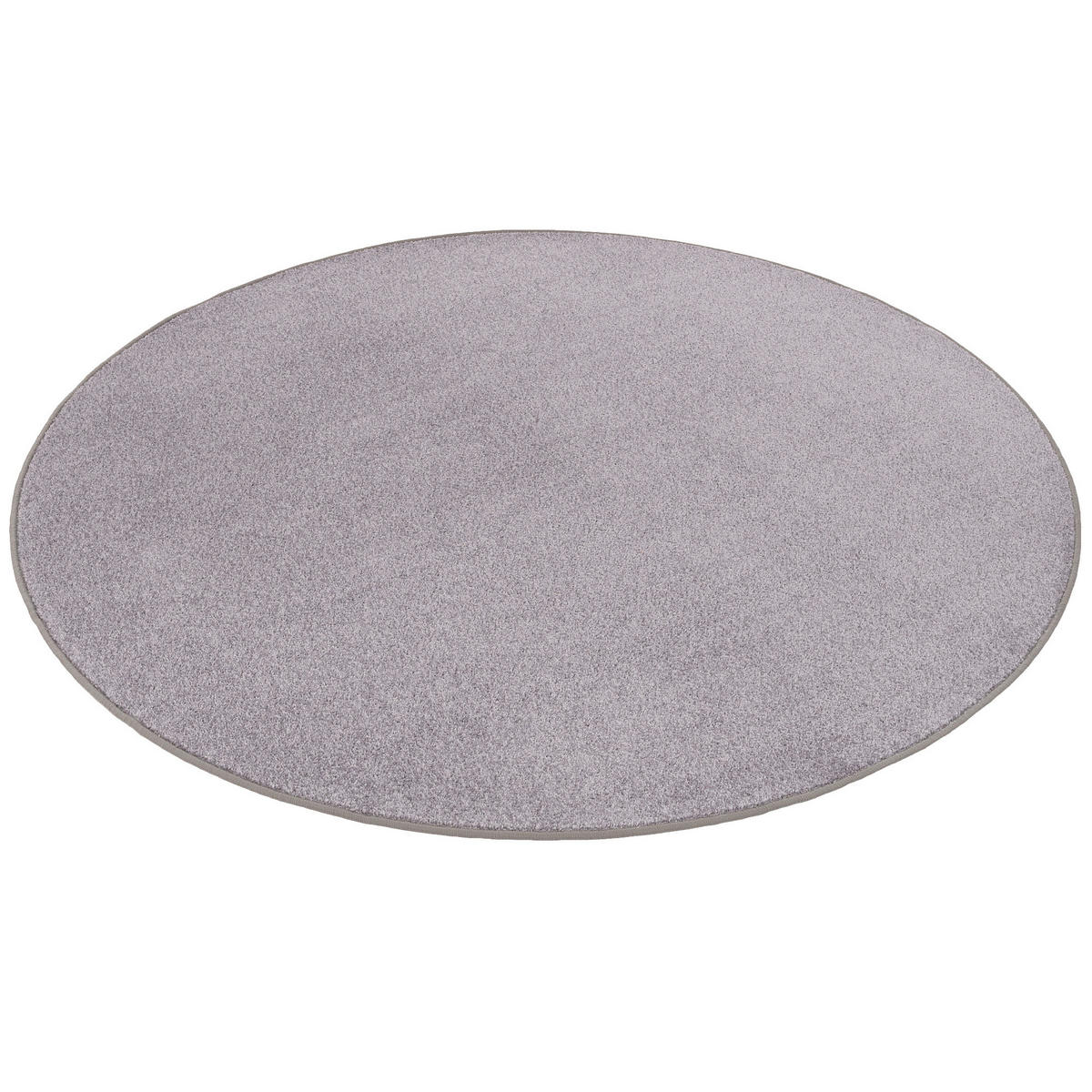 TREND VELOURS TEPPICH JOY RUND - Grau, Textil (100/100cm) - Snapstyle