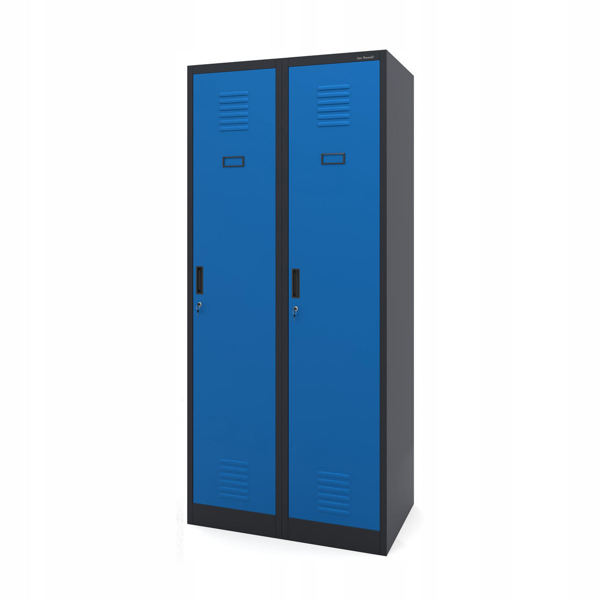 UMKLEIDESCHRANK KACPER - Blau/Anthrazit, Metall (80/180/50cm) - Jan Nowak