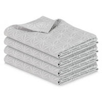 GESCHIRRTÜCHER, 4er-Set, 50x70 cm, 100% Baumwolle, Grau - Hellgrau, Textil (50/70cm) - Zollner