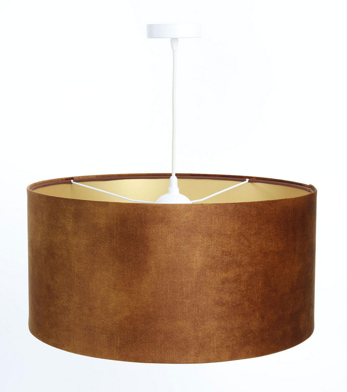 HÄNGELEUCHTE Gold 50/25 cm - Goldfarben/Braun, Kunststoff (50/0.6/25cm) - ONZENO