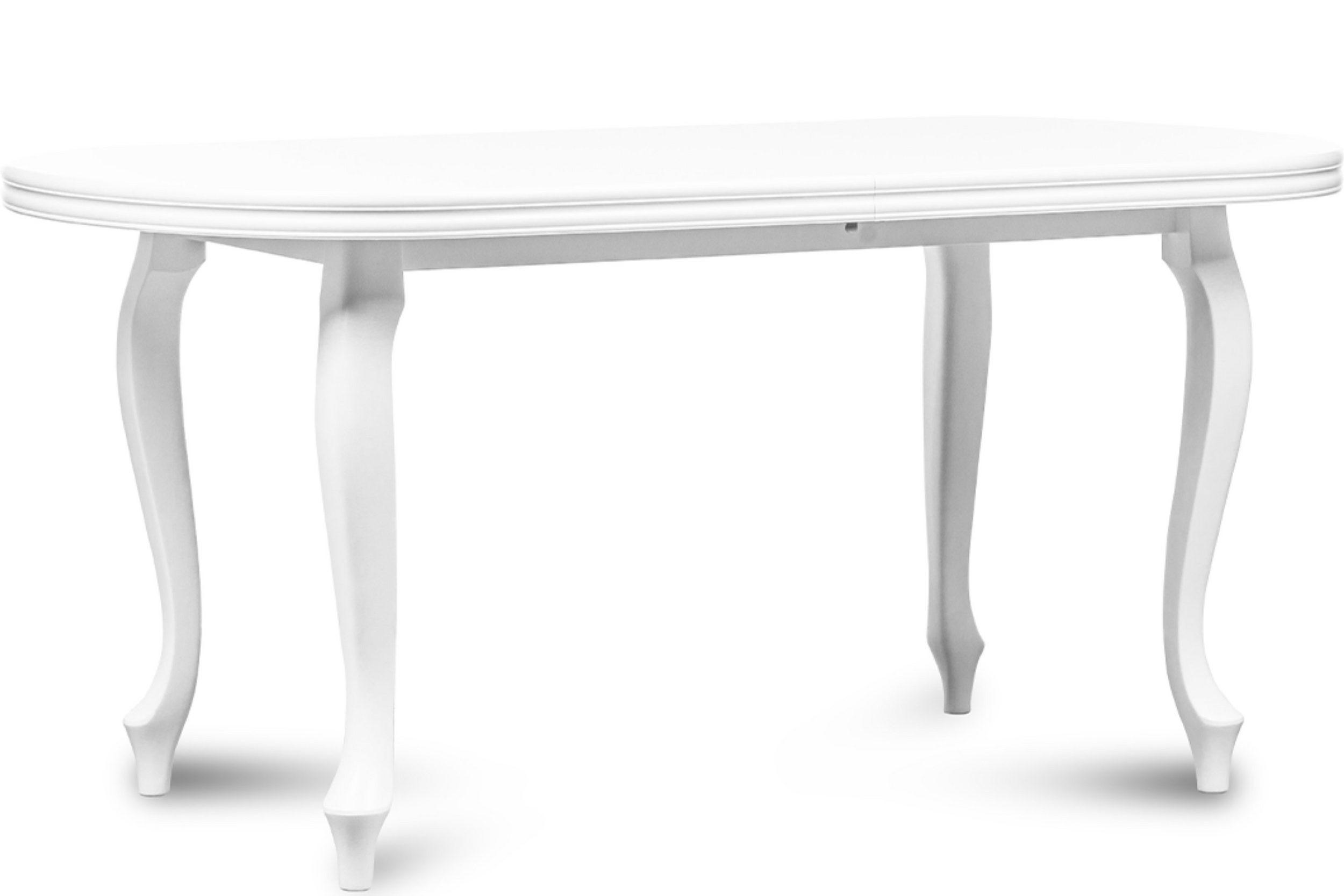 ESSTISCH ALTIS ausziehbar bis 200cm, Weiß - Weiß, Holz (90/160/77cm) - KONSIMO®