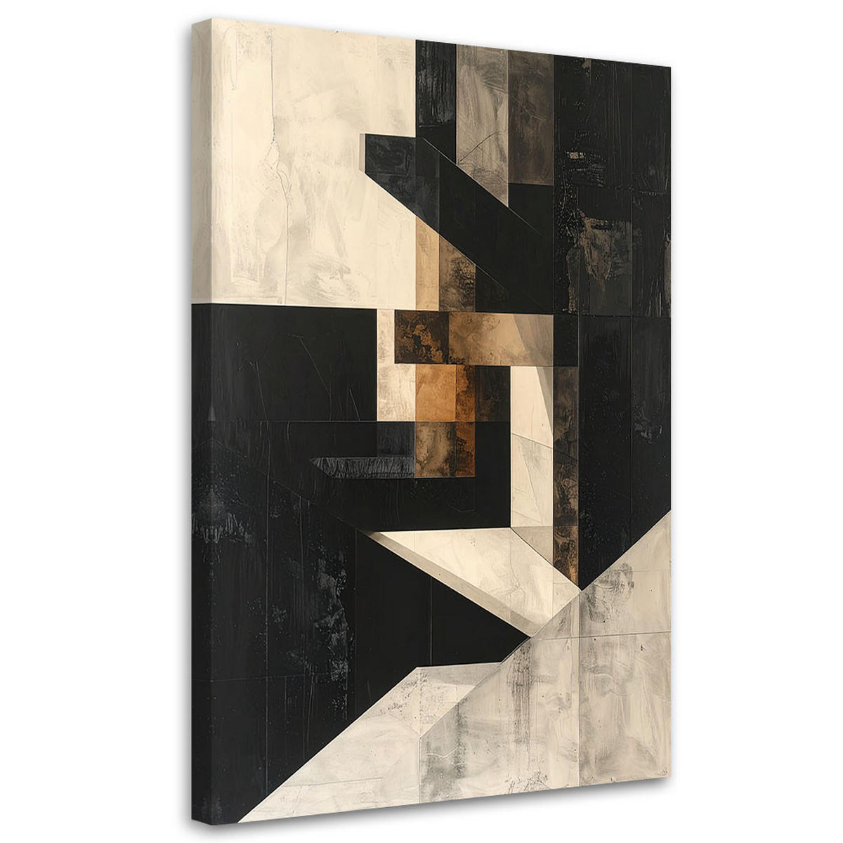 LEINWANDBILD Abstraktion 80x120cm - Beige, Textil (80/120cm) - Feeby