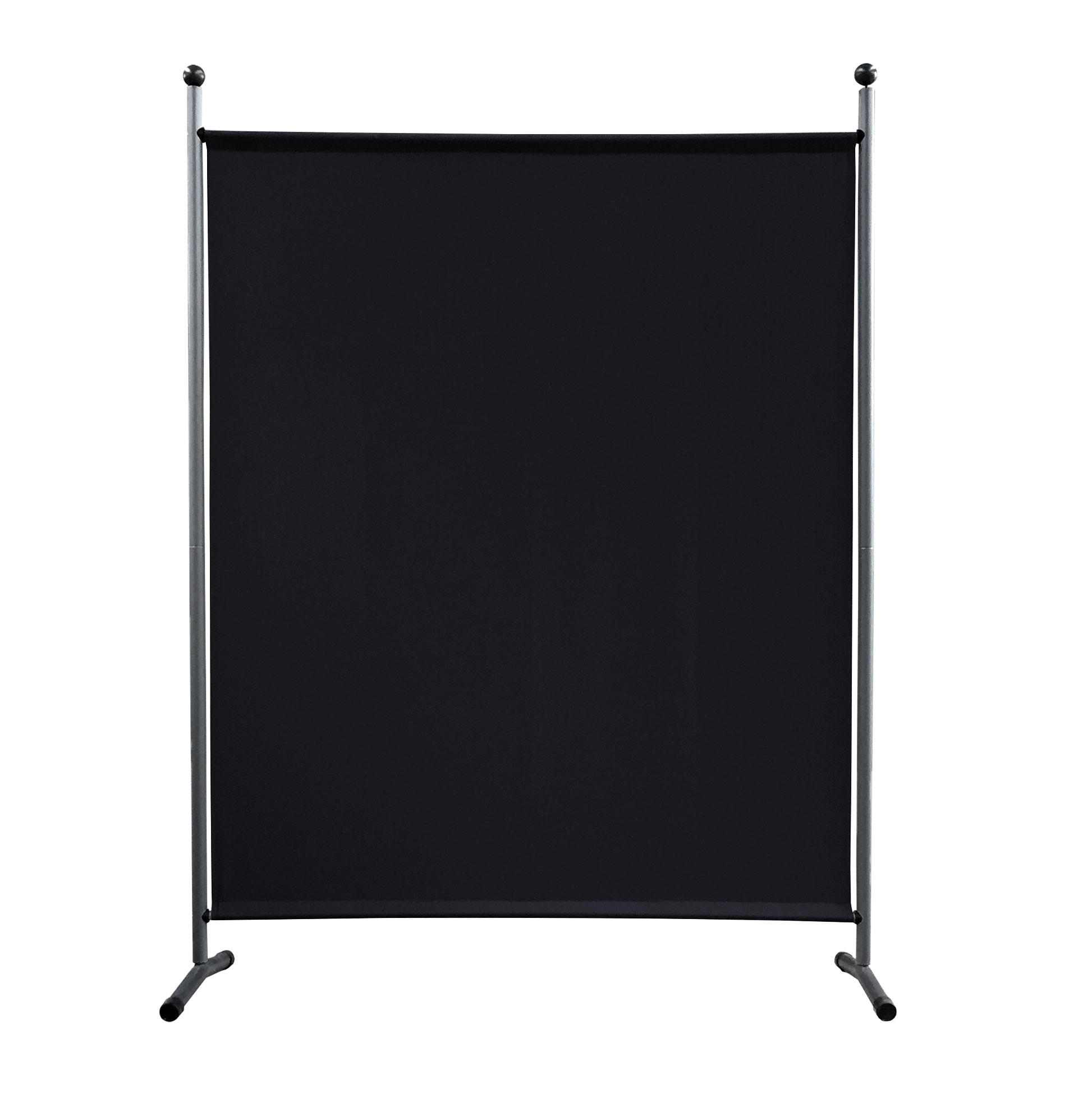PARAVENT 1-tlg. 150x190 cm Schwarz - Schwarz, Metall (150/190cm) - QUICK STAR