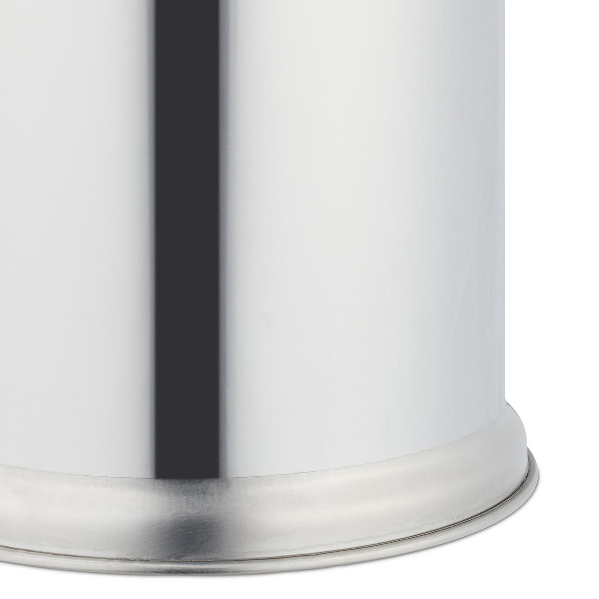 STEHASCHENBECHER - Silberfarben, Kunststoff/Metall (14.5cm) - Relaxdays