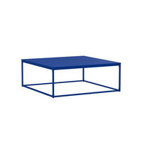 COUCHTISCH 120 cm, Dunkelblau - Blau, Metall (90/90/35cm) - Oviala