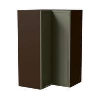 ECKHÄNGESCHRANK Salo W14/60 Lava / Reed Green Matt 60 / 60 / 96cm - Dunkelgrau/Grün, Holz/Holzwerkstoff (60/96/60cm) - Feldmann-Wohnen