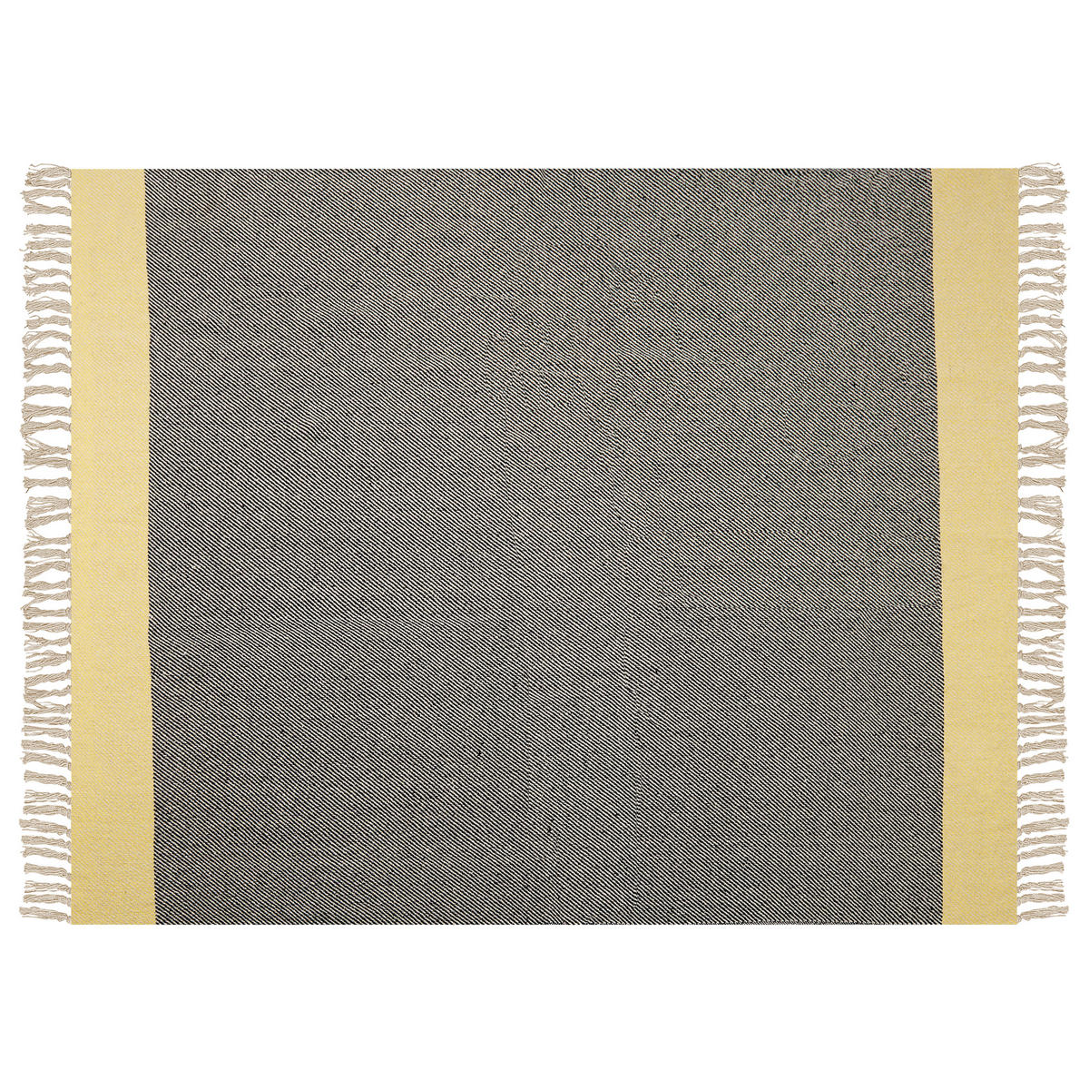DECKE Dunkelgrau Lapu 125/150 cm - Dunkelgrau, Naturmaterialien/Textil (125/150cm) - Beliani