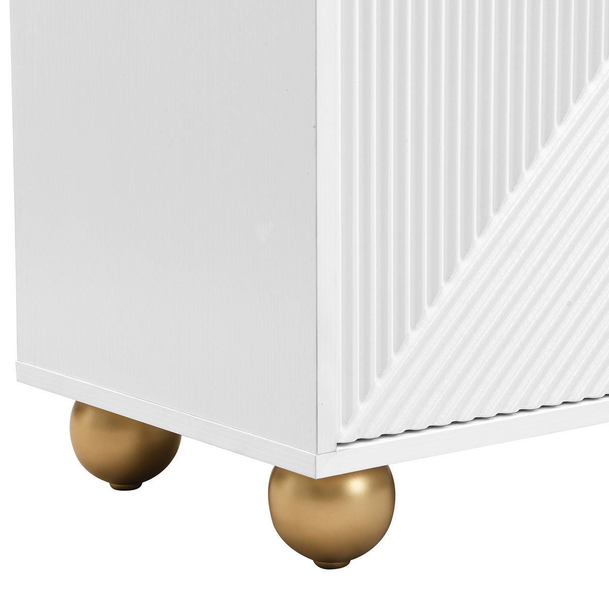 SIDEBOARD aus MDF 120x35x71,5 cm Weiß mit 4 Türen und verstellbaren Einlegeböden - Weiß, Holzwerkstoff (120/71.5/35cm) - IVMEU