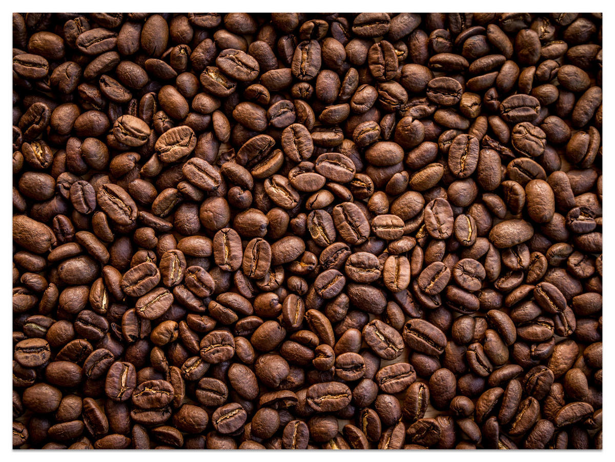 FOTOTAPETE für Esszimmer Kaffee Kaffeebohnen 3D 200x140 - Braun, Papier (200/140cm) - Muralo