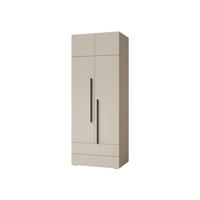 KLEIDERSCHRANK Lorin 2D2S LO02 mit Schrankaufsatz - Kaschmir, Holzwerkstoff (90/236/60cm) - MIRJAN24