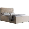 BOXBETT 120x200 cm mit Topper - Creme, Holzwerkstoff/Textil (120/200cm) - Idohome