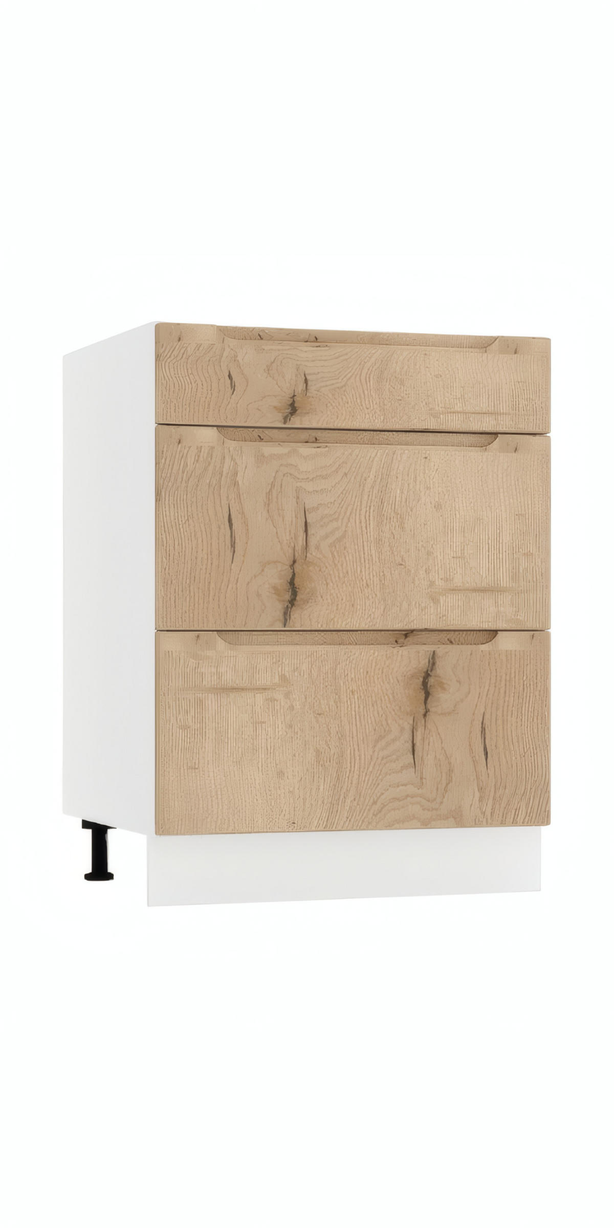 WINKELKÜCHE KS12-G290 - Zivora - Modern & funktional - Eichefarben/Weiß, Holz/Metall (290/213.3/170cm) - ROYAL24_MARKT