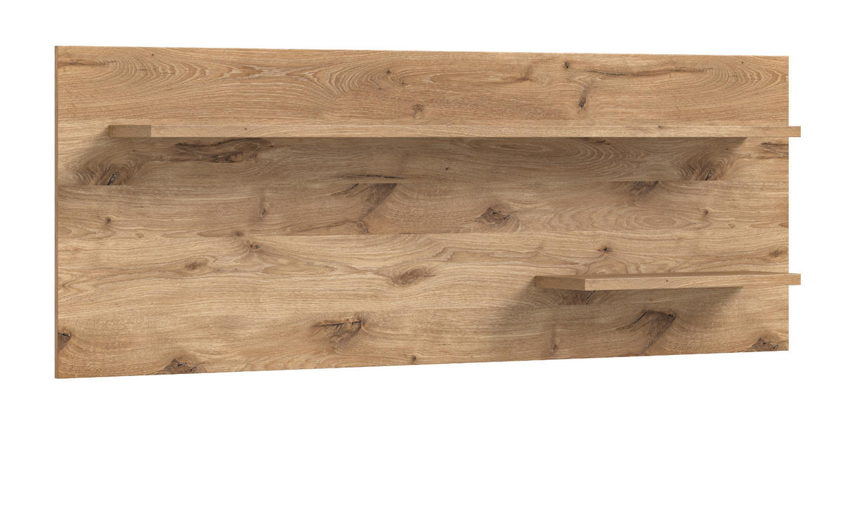 WANDPANEEL Nox Eiche 160 cm, Wandregal - Eichefarben, Holzwerkstoff (160/60/20cm) - Inn.Furn