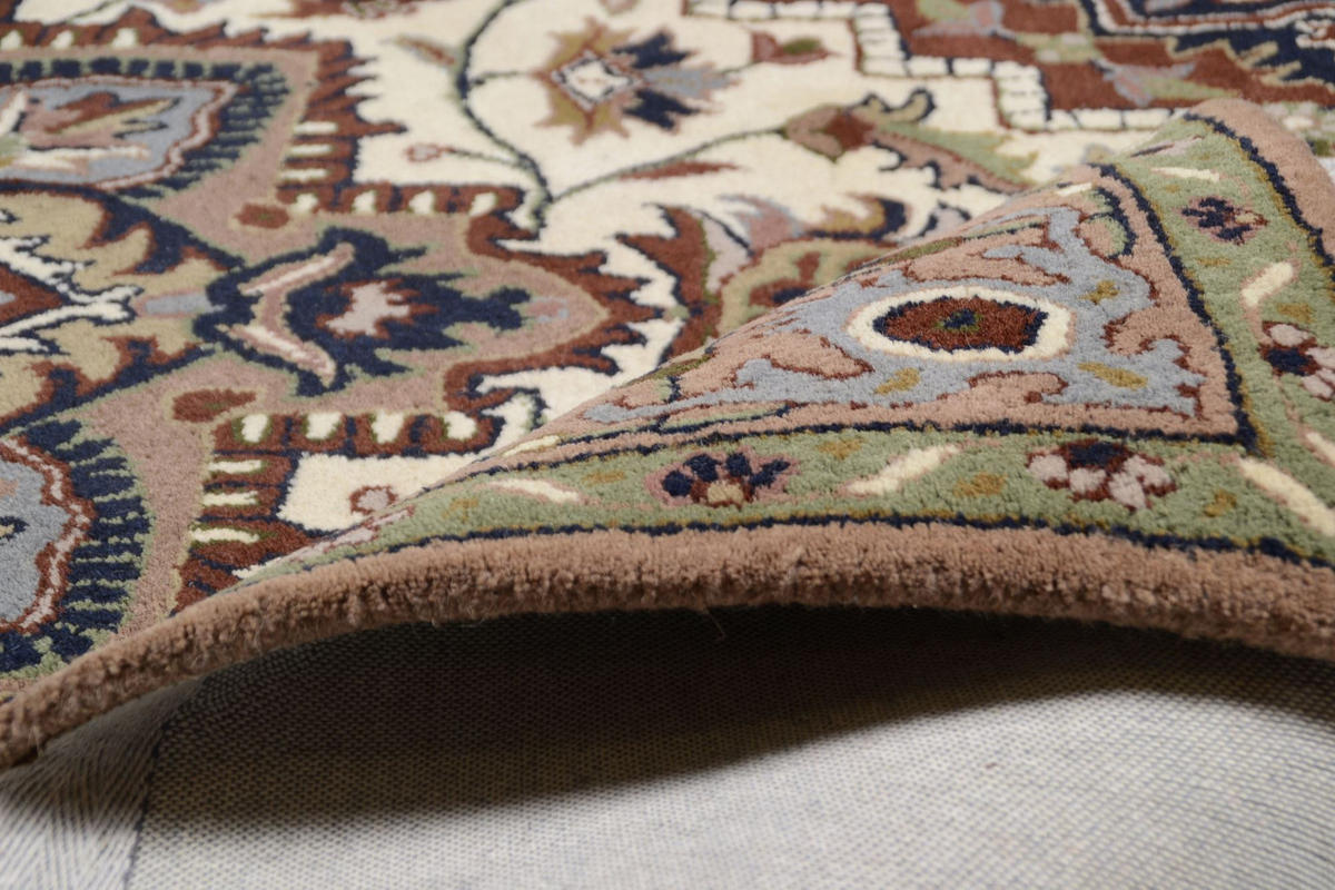 HANDTUFTTEPPICH Royal Heriz 60x90 cm - Creme, Textil (60/90cm) - THEKO