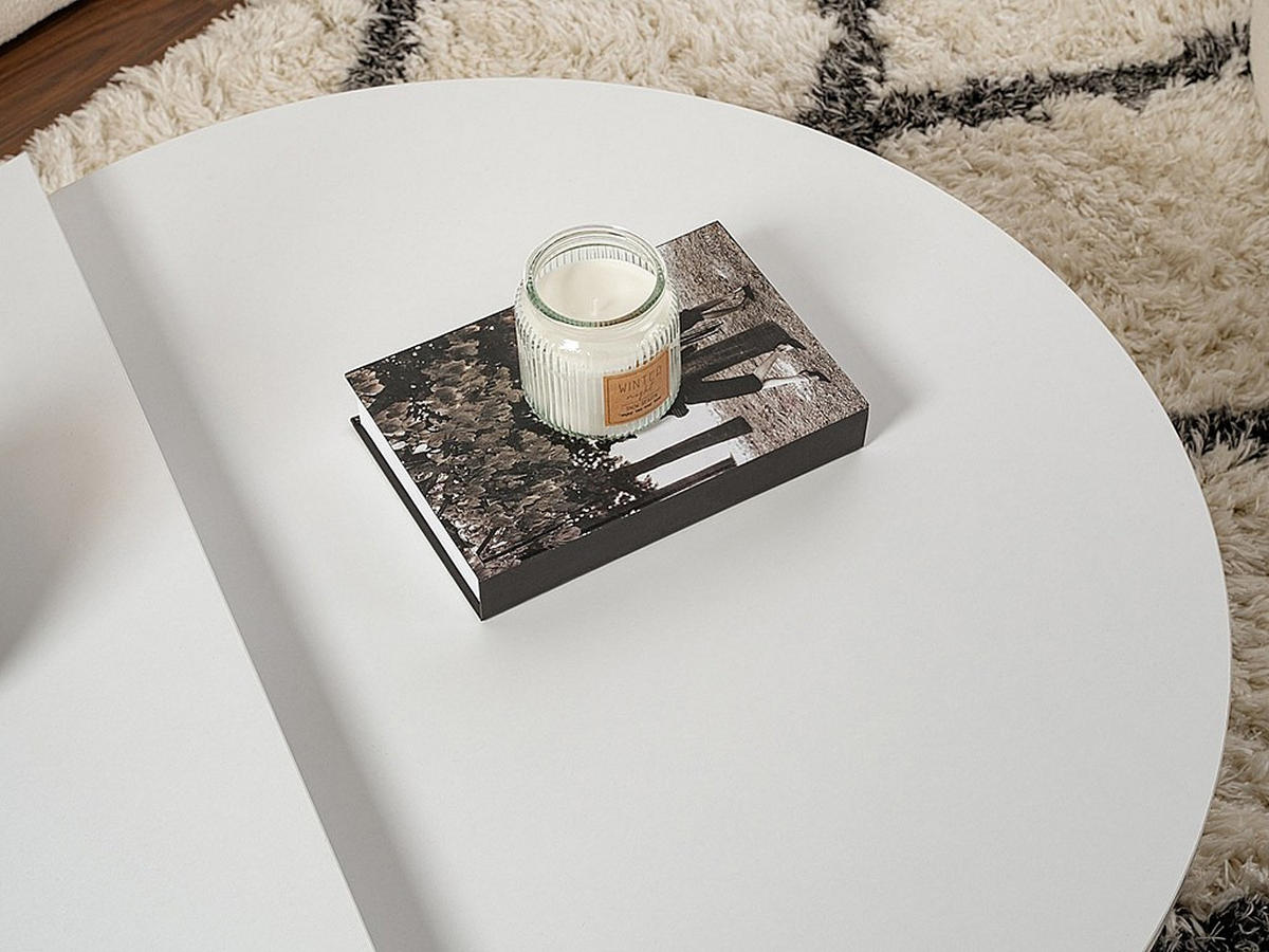 COUCHTISCH - 90 x 60 - holz - weiß Aloeva - Weiß, Holz (60/90/30cm) - Vente-Unique