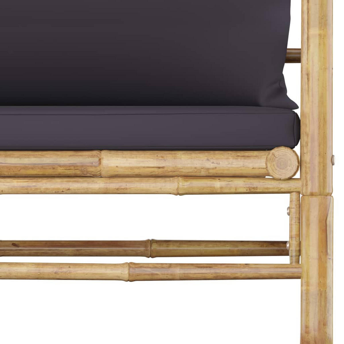 GARTENSET Ybanez 7-teilig - Grau, Naturmaterialien - Nettlife