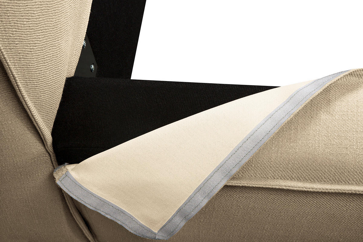 WECHSELBEZUG für Polsterbett - Beige, Textil (220/200cm) - home24
