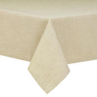 TISCHDECKE Leinenoptik abwaschbar, wasserabweisend Lotuseffekt, eckig 130x170 cm, beige - Beige, Textil (130/170cm)