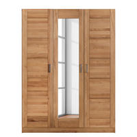 DREHTÜRENSCHRANK - Massivholz - Braun - Kernbuche, Holz/Holzwerkstoff (152/206/61cm) - home24