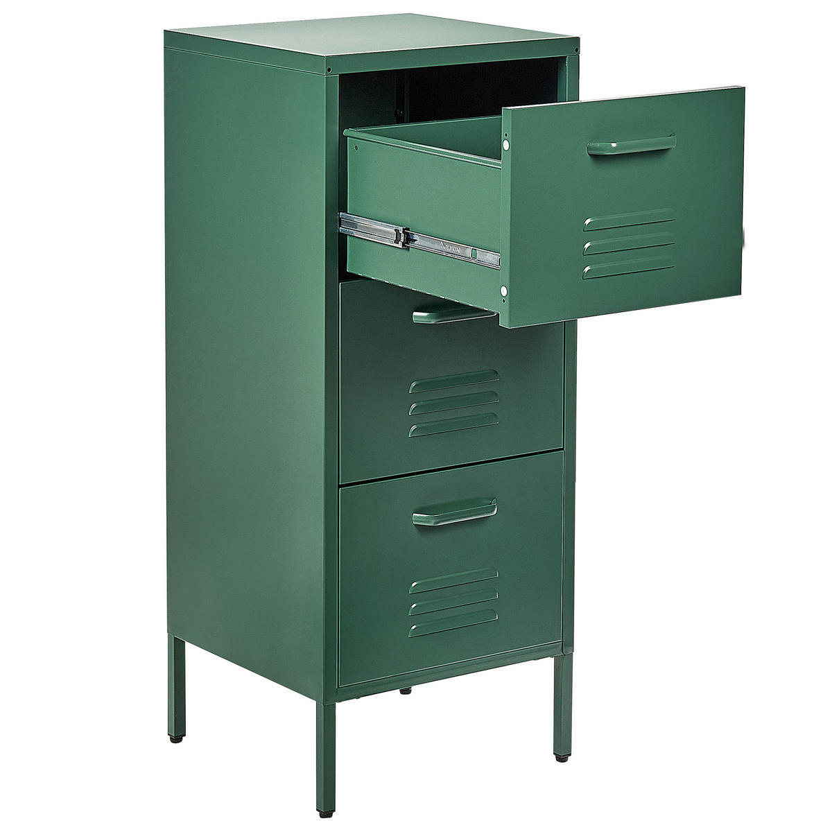 AKTENSCHRANK Grün Wostok - Grün, Metall (43/103/40cm) - Beliani