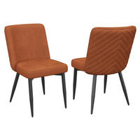 STOLICA ZA BLAGOVANJE 2 komada, baršun - boje hrđe, tekstil (48/85/63cm) - KOMHTOM