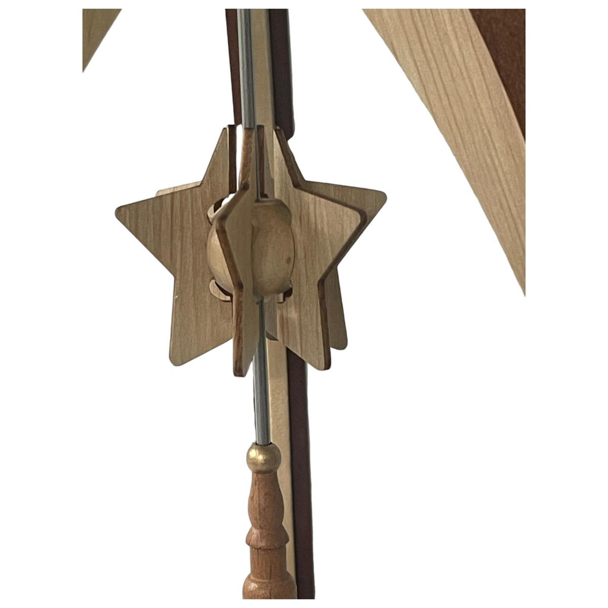 PYRAMIDE Seiffener Kirche für 6 Teelichter 27/27/36 cm - Multicolor, Holz (27/36/27cm)