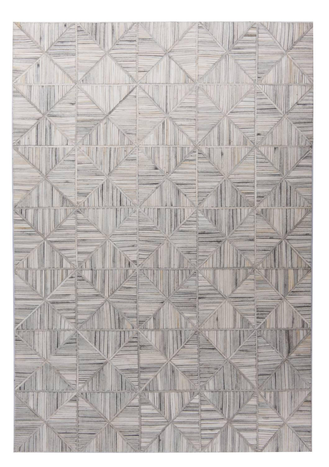 LEDERTEPPICH Kobe 160x230 cm - Weiß, Textil (160/230cm) - THEKO