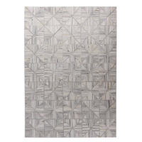LEDERTEPPICH Kobe 160x230 cm - Weiß, Textil (160/230cm) - THEKO