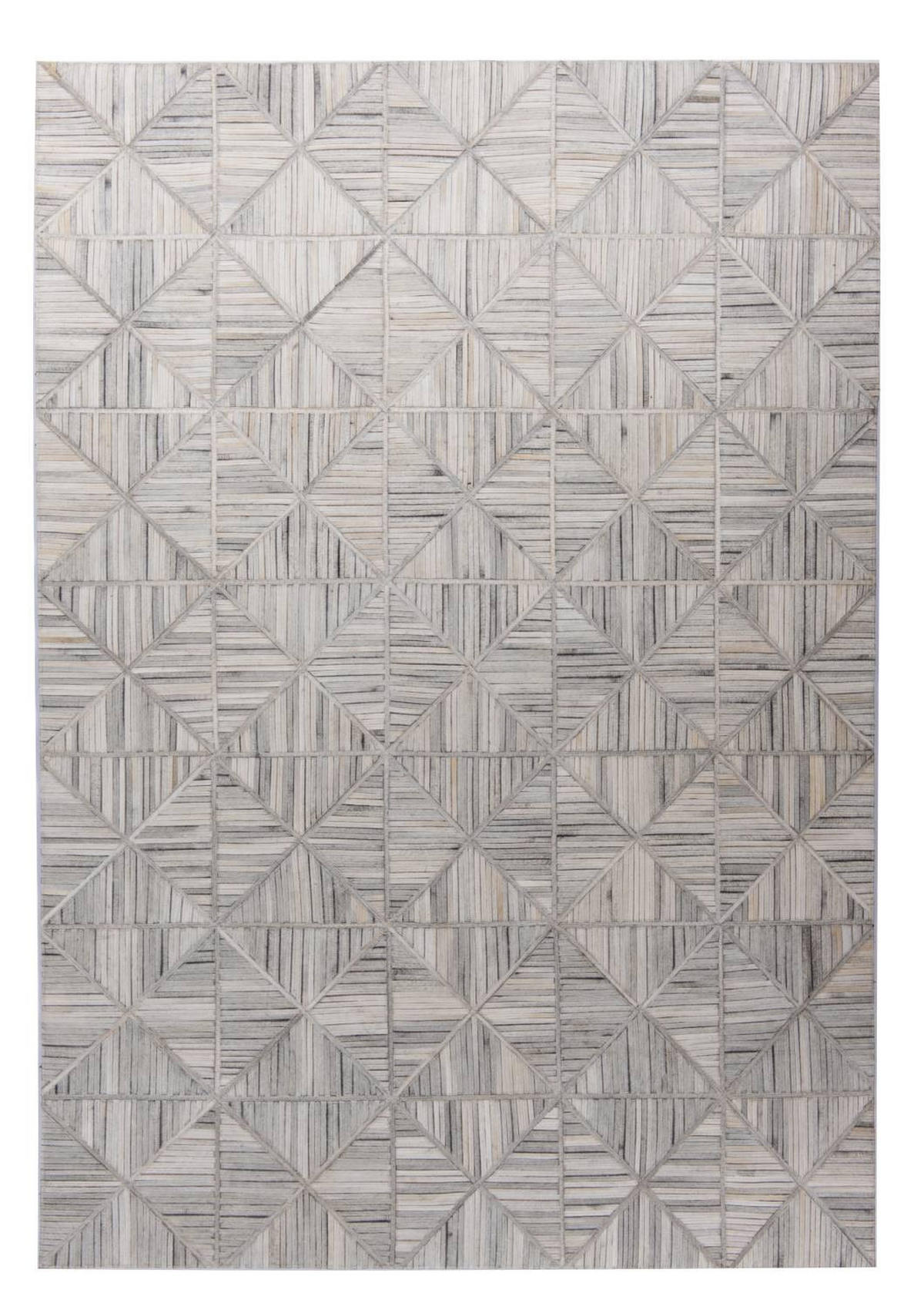 LEDERTEPPICH Kobe 160x230 cm - Weiß, Textil (160/230cm) - THEKO