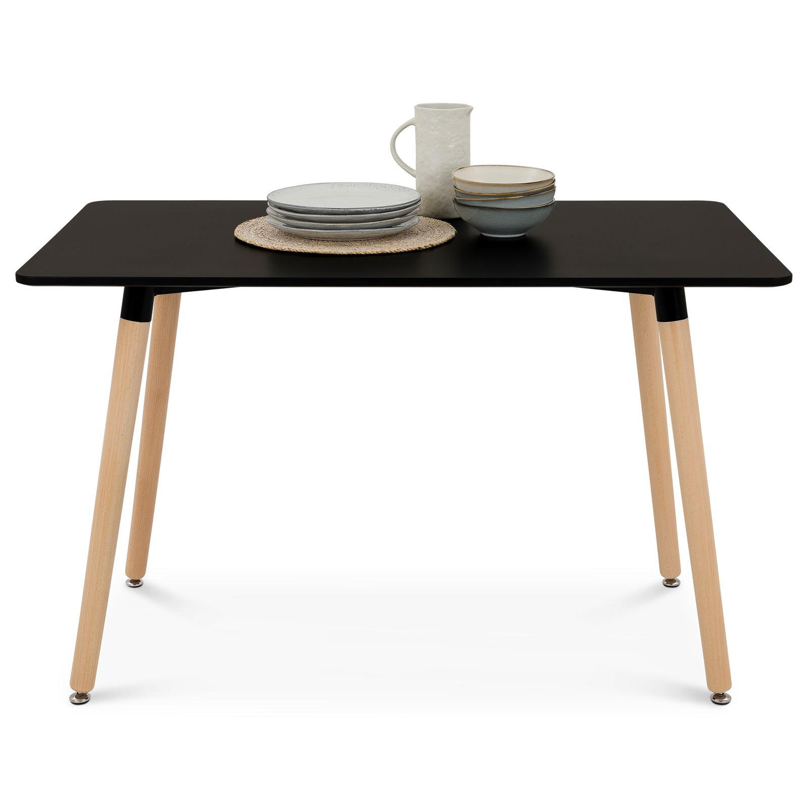 ESSTISCH SHANNON schwarz - Schwarz, Holz/Holzwerkstoff (70/120/75cm) - IDIMEX