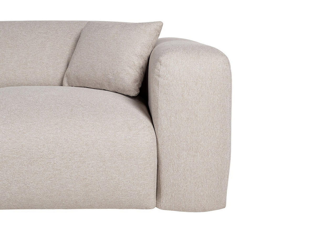SCHLAFSOFA - 5 Personen - stoff - beige Pogni - Beige, Kunststoff/Textil (299/73/165cm) - Vente-Unique