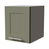 KLAPPHÄNGESCHRANK Oslo W4B/30 Reed Green Matt / Grau 30 / 32,5 / 36cm - Grau/Grün, Holz/Holzwerkstoff (30/36/32.5cm) - Feldmann-Wohnen