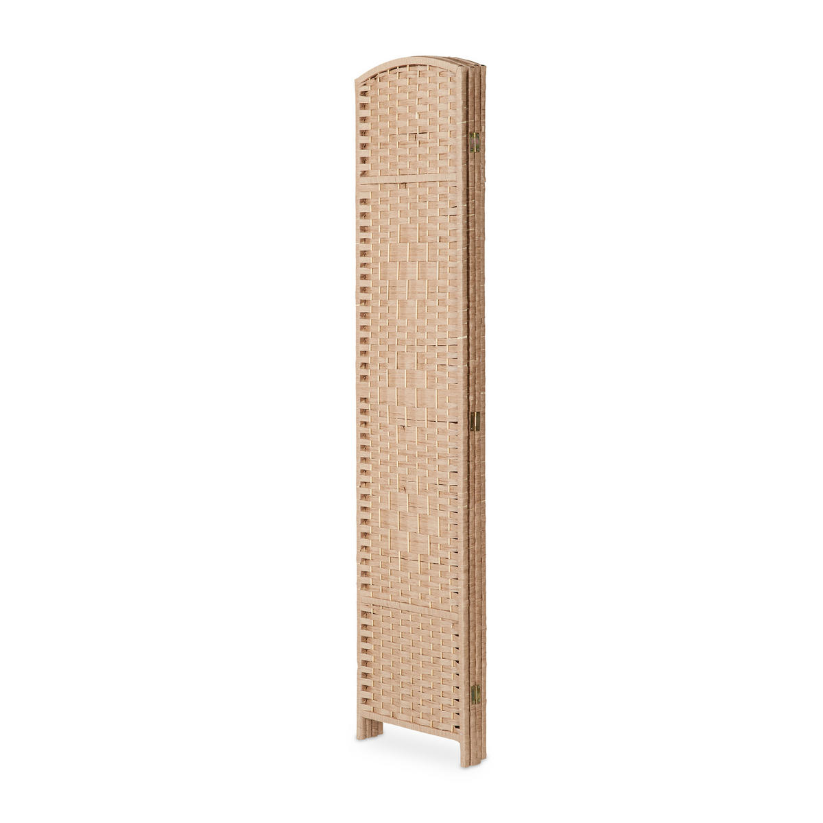PARAVENT - Hellbraun, Holz/Papier (160/170/2cm) - Relaxdays