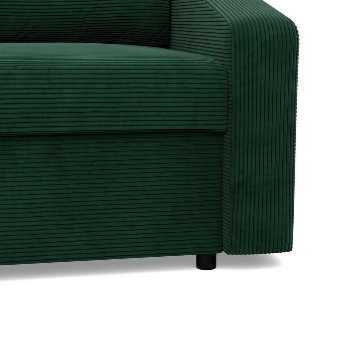 SOFA Neo mit abgeschrägter Armlehnen grün - Grün, Textil (148/90/87cm) - SIMKAM Furniture