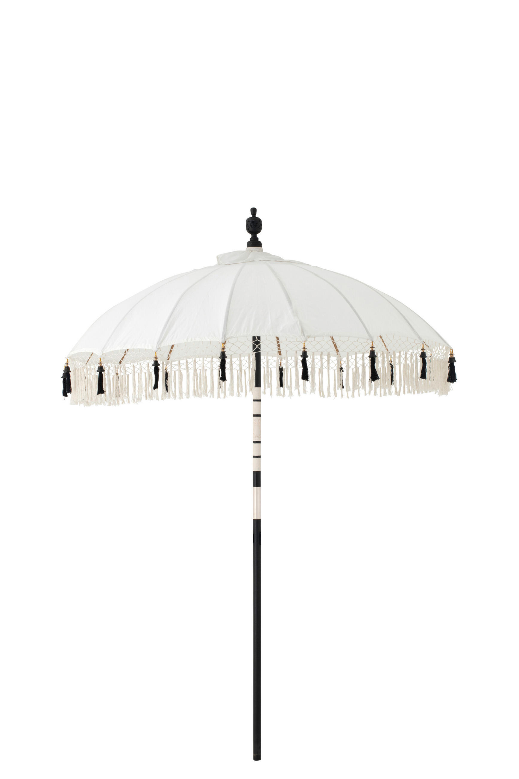 SONNENSCHIRM FLAVIE Beige - Beige/Schwarz, Holz (180/180cm) - J-Line
