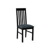 STUHL Nilo I, Holzfarbe: Schwarz - Blaugrau/Schwarz, Holz (43/96/48cm) - MIRJAN24