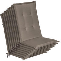 HOCHLEHNER Loft HL 120x50x6cm Taupe (8tlg) - Taupe, Textil (50/120cm) - Beautissu 
