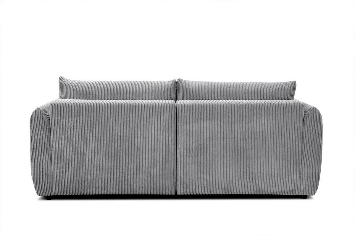 ECKSOFA TAUER 3-Sitzer, hellgrau - Hellgrau/Schwarz, Holzwerkstoff/Kunststoff (206/173cm) - Courtois Laville
