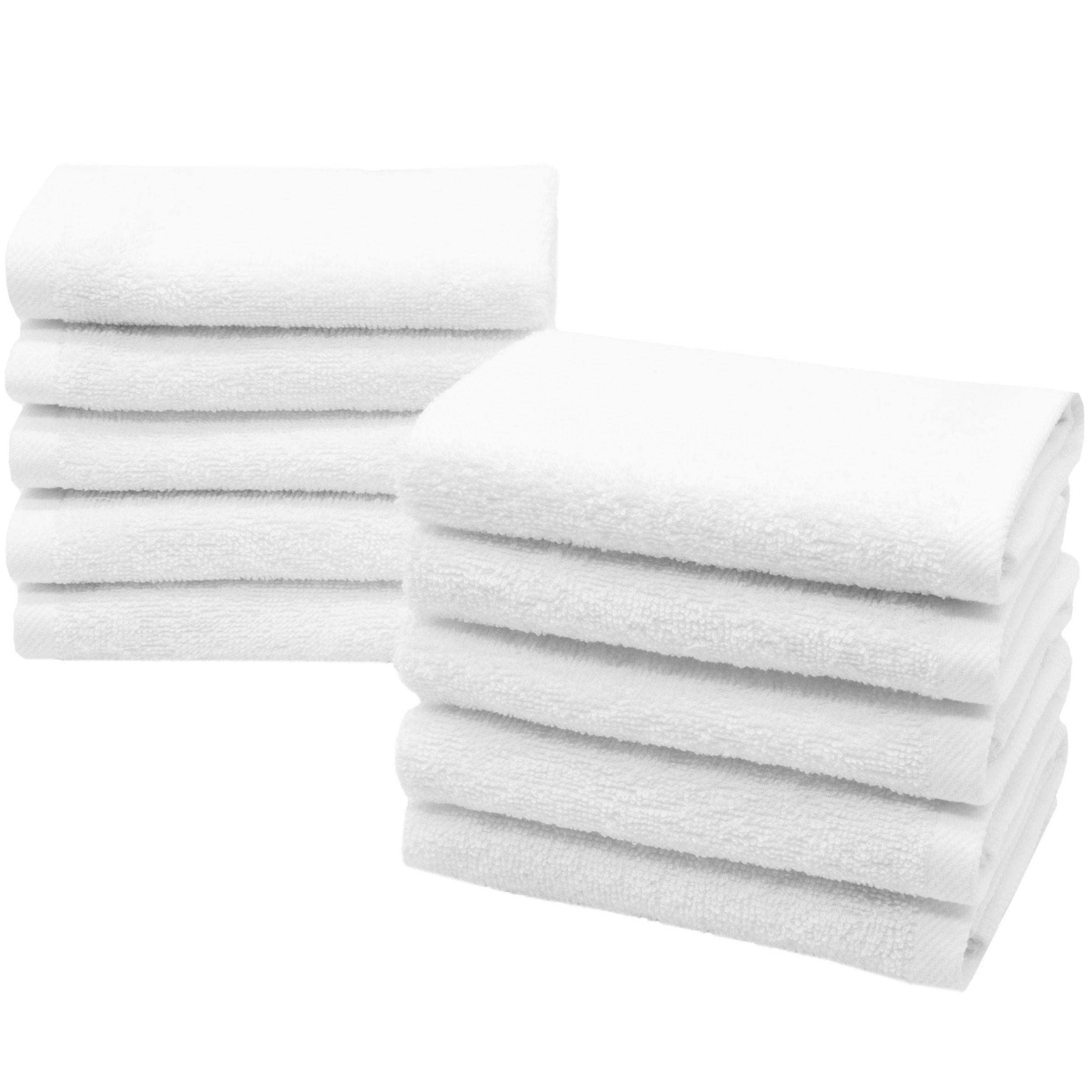 SEIFTÜCHER, 10er-Set, 30x30 cm, 100% Baumwolle, Weiß - Weiß, Textil (30/30cm) - Zollner