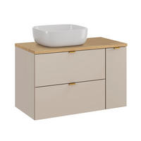 WASCHTISCH 80.6cm Azel Kaschmir - Beige, Holzwerkstoff (80.6/52/46cm)