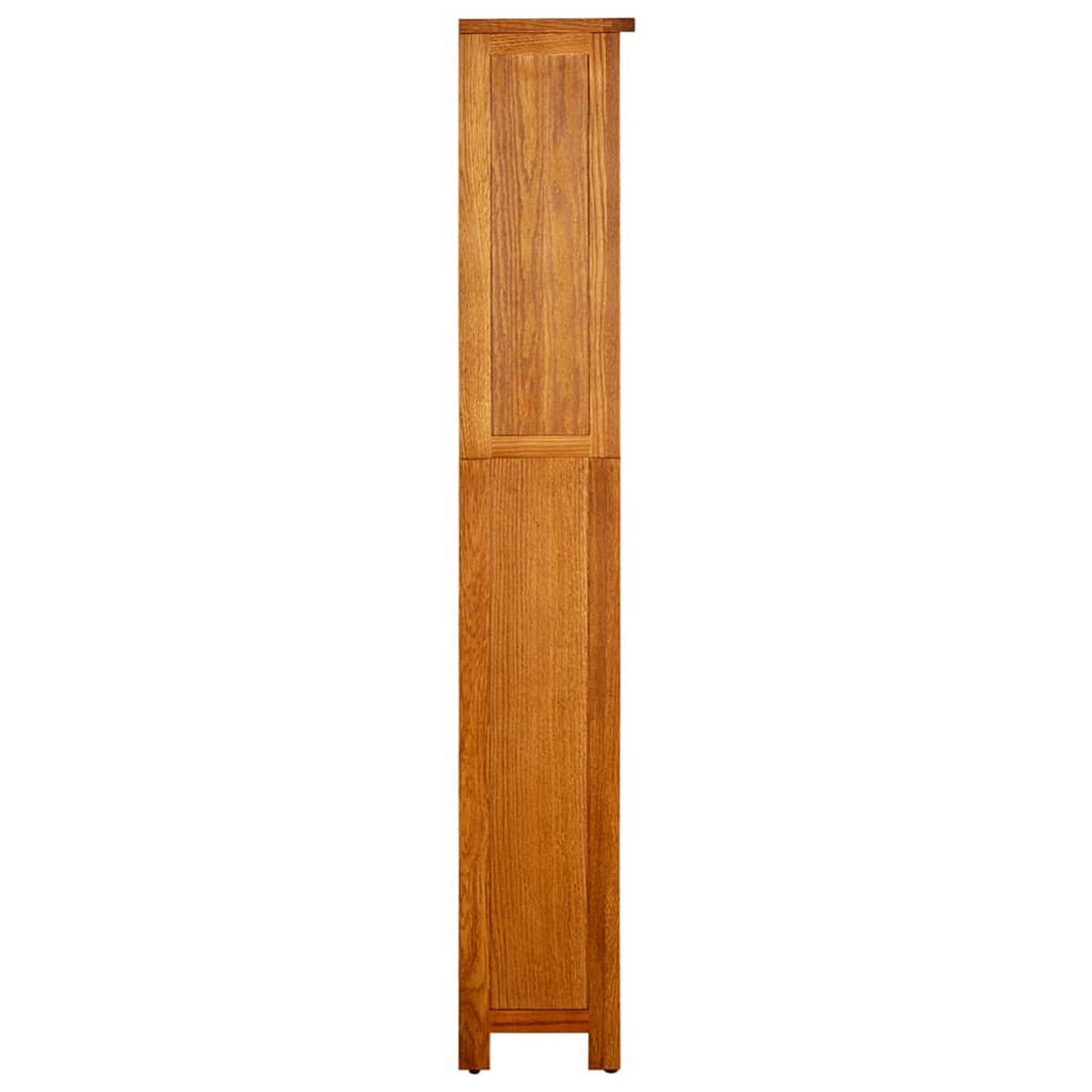 BÜCHERREGAL 5 Fächer 45/22/140 Cm Massivholz Eiche - Braun, Holz (45/140/22cm) - vidaXL