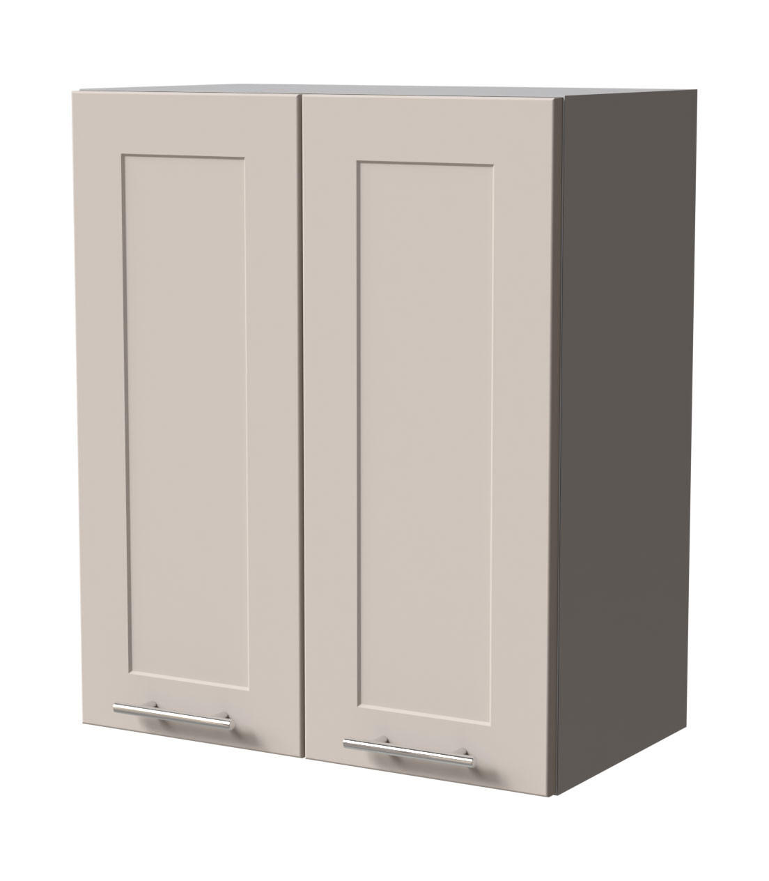 HÄNGESCHRANK Oslo W3/60 Grau / Kaschmir Matt 60 / 32,5 / 72cm - Kaschmir/Grau, Holz/Holzwerkstoff (60/72/32.5cm) - Feldmann-Wohnen