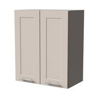 HÄNGESCHRANK Oslo W3/60 Grau / Kaschmir Matt 60 / 32,5 / 72cm - Kaschmir/Grau, Holz/Holzwerkstoff (60/72/32.5cm) - Feldmann-Wohnen