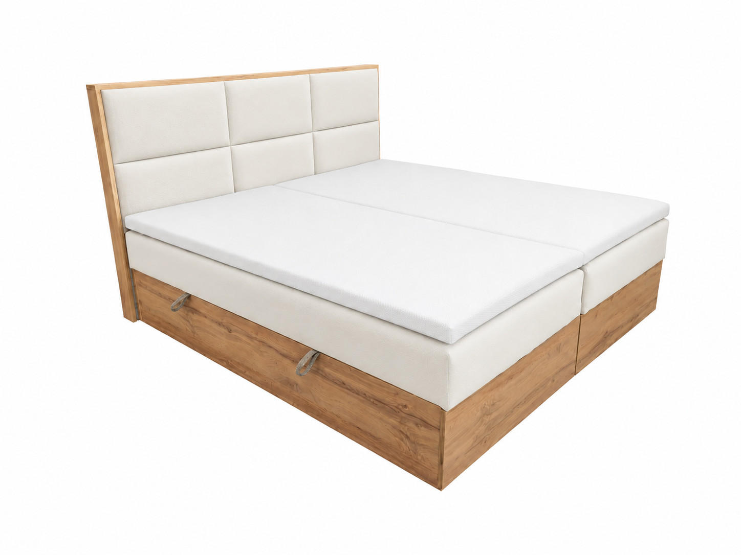 KS Home Concept Boxspringbett Weiß 140x200 cm