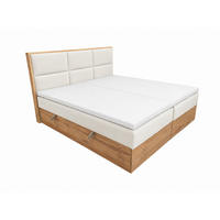 BOXSPRINGBETT Loly 140x200 cm H4 Taschenfederkern Weiß - Weiß, Textil (140/200cm) - KS Home Concept