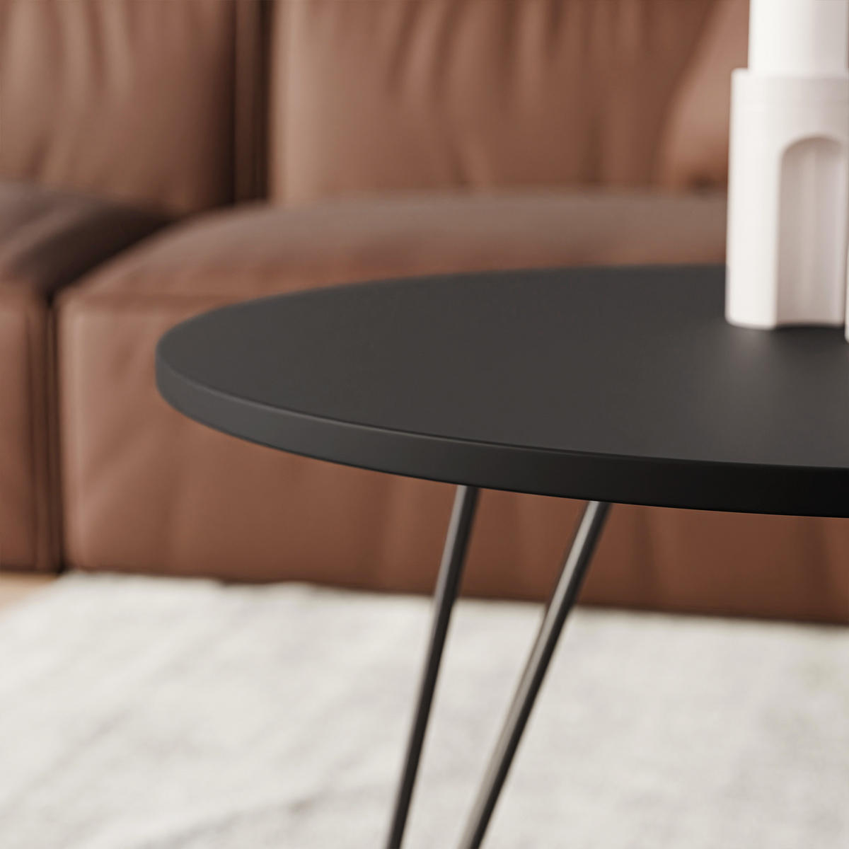 COUCHTISCH RIO schwarz - Schwarz, Holzwerkstoff (67/67/45cm) - Idohome
